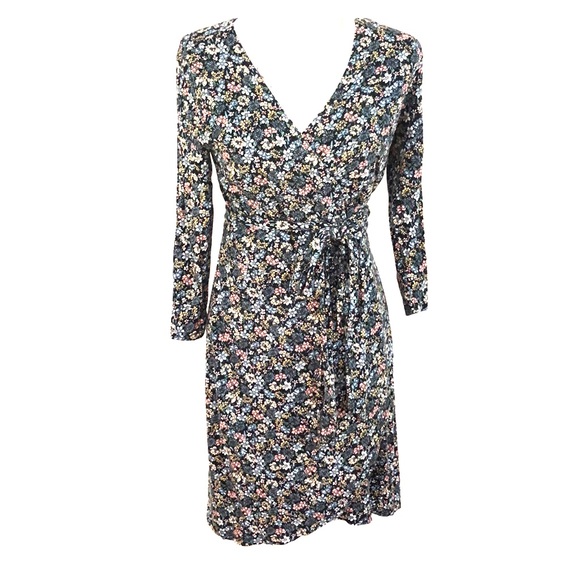 floral wrap dress loft